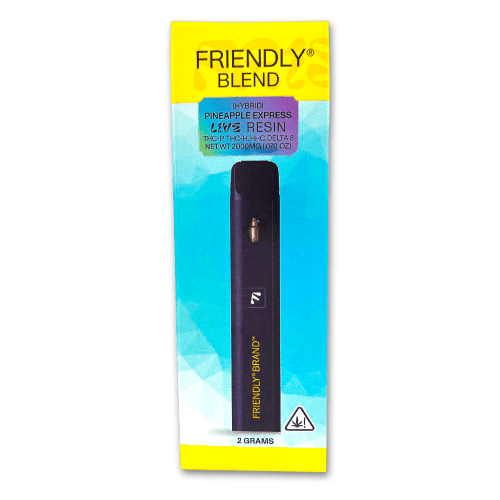Image of Friendly Hemp's 2000MG Disposable Vape in Pineapple Express.