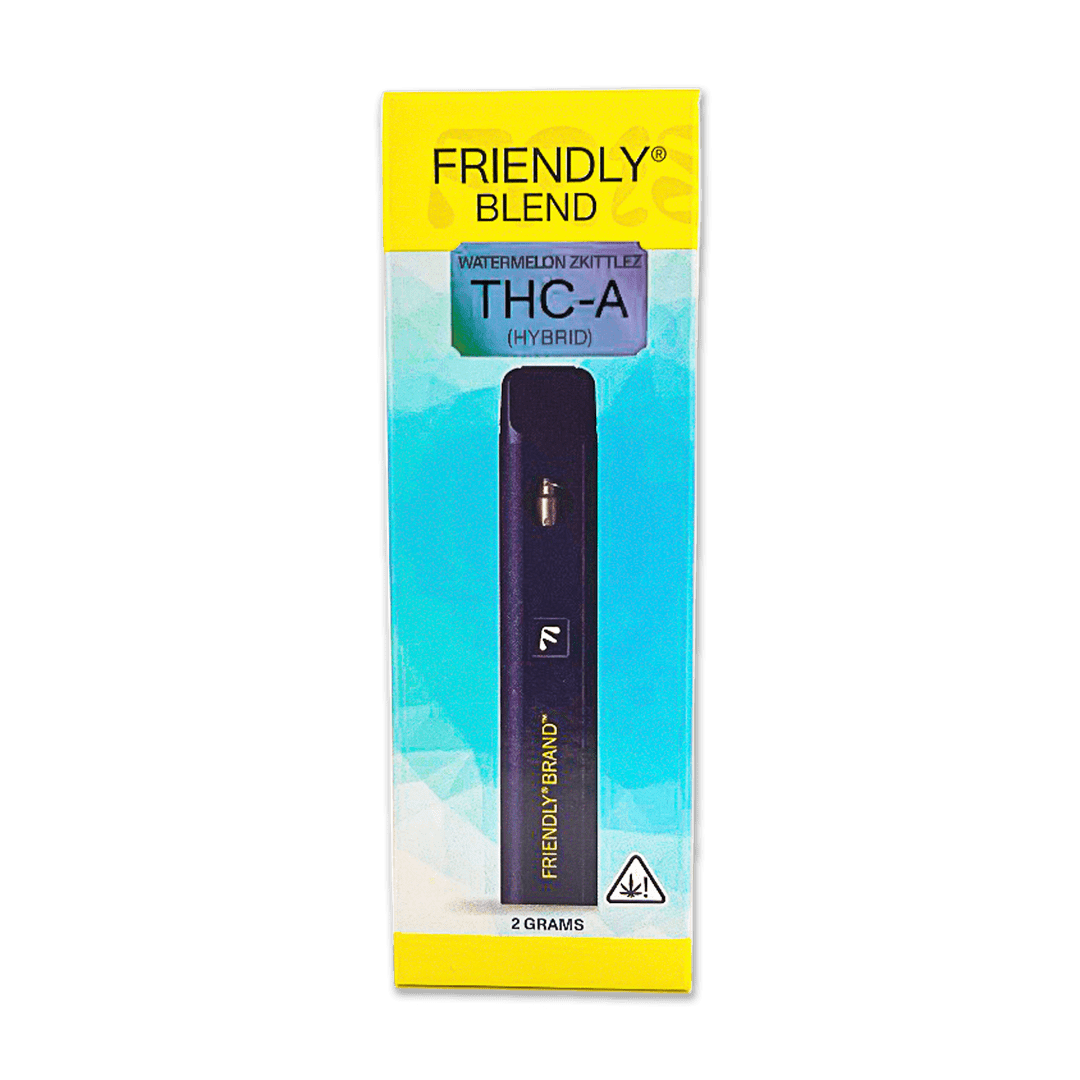 Friendly Blend THCA Watermelon Zkittlez 2000MG Disposable Vape Friendly Hemp