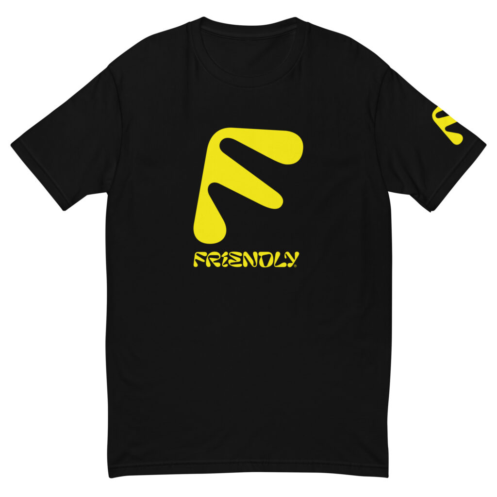 Black Friendly T-shirt with F logo