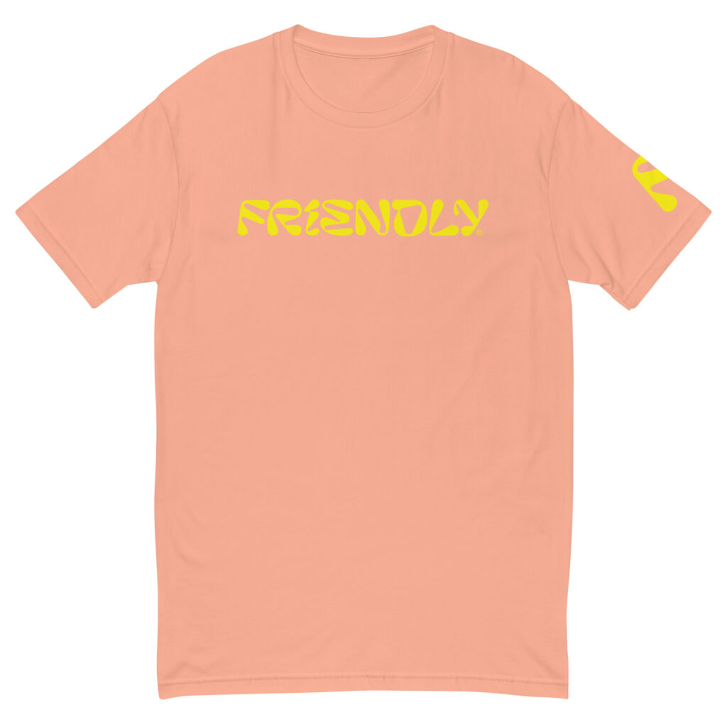 Desert Pink Friendly T-shirt with logo