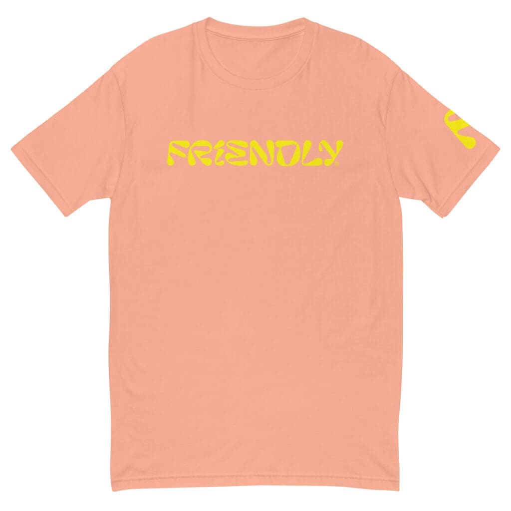 Desert Pink Friendly T-shirt with logo
