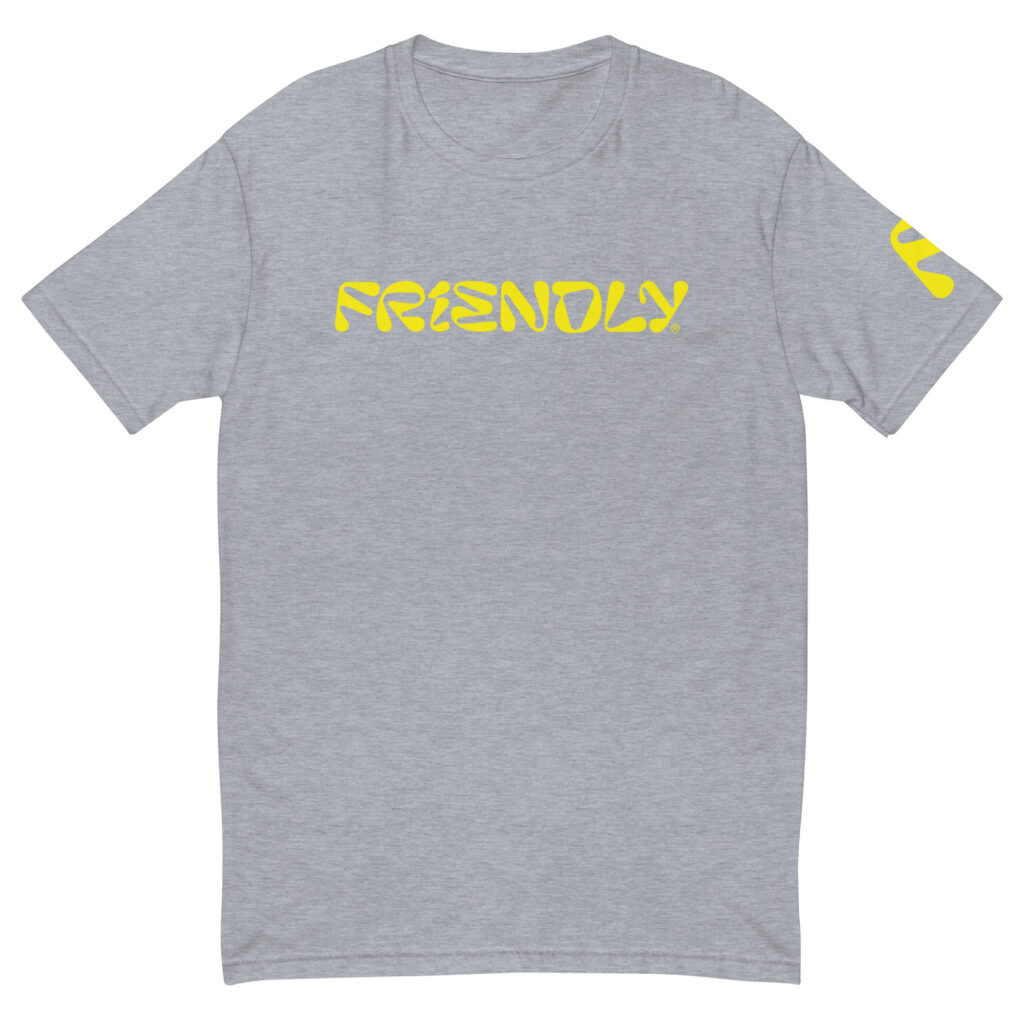 Grey Friendly T-shirt with logo