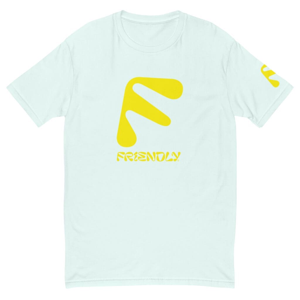Light Blue Friendly T-shirt with F logo