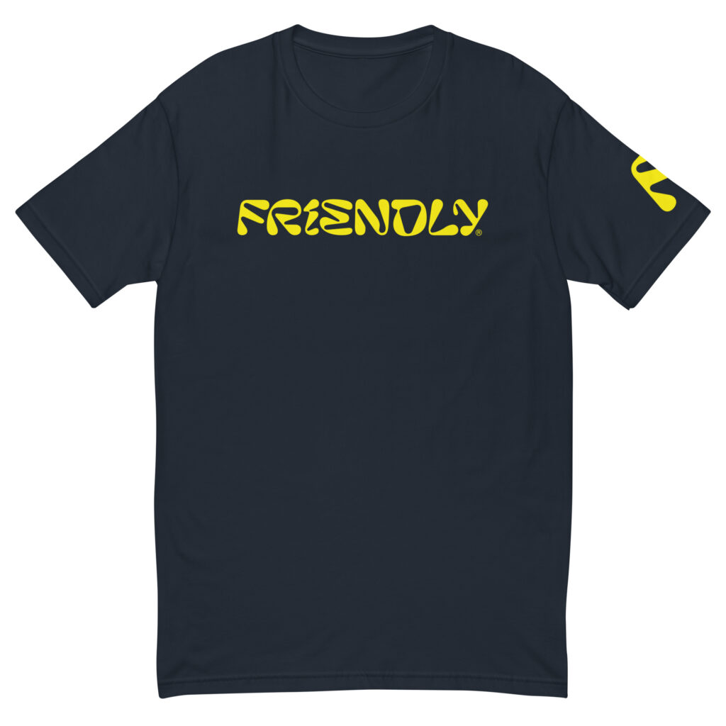 Navy Friendly T-shirt with logo