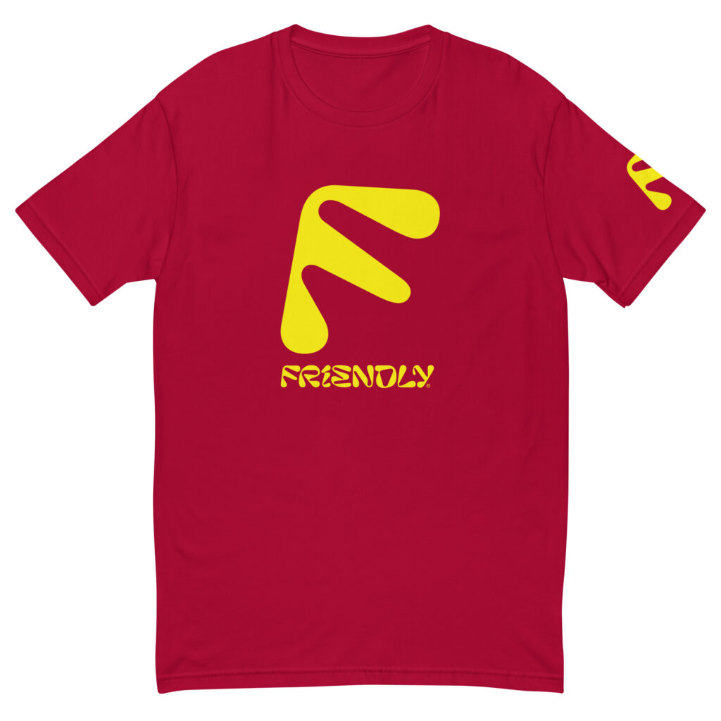 Red Friendly T-shirt with F logo