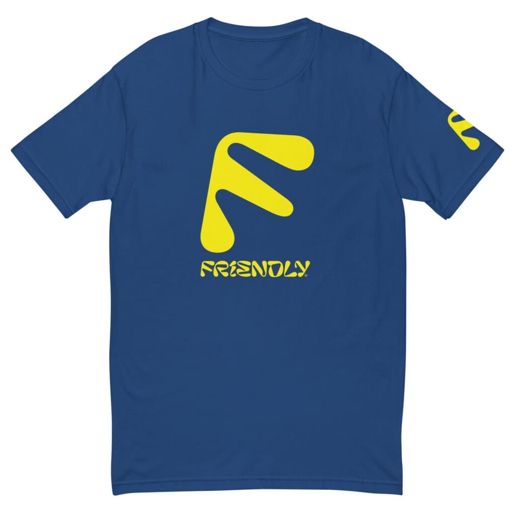 Blue Friendly T-shirt with F logo