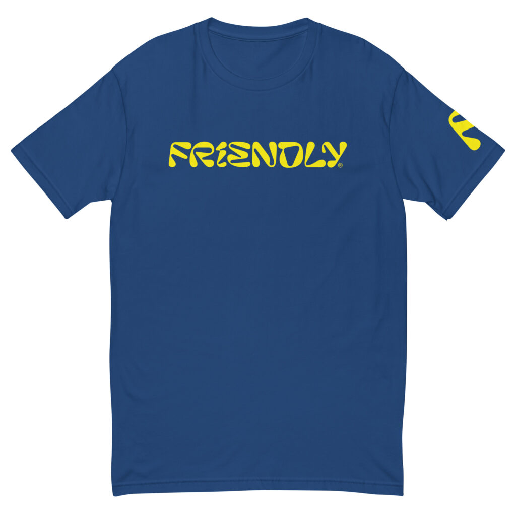 Blue Friendly T-shirt with logo