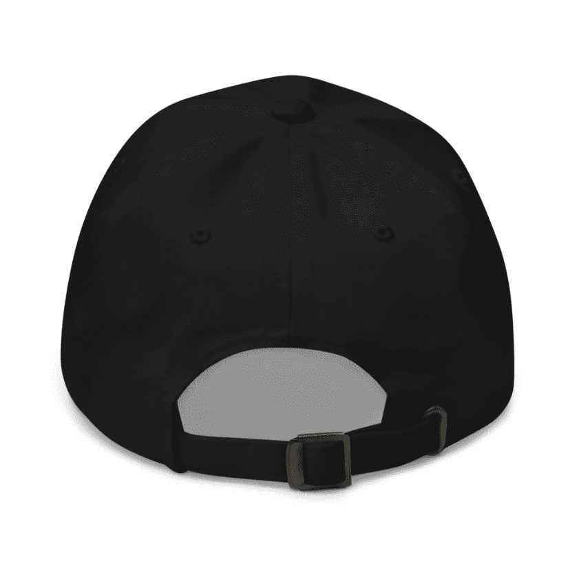 Black Friendly Dad Hat with logo