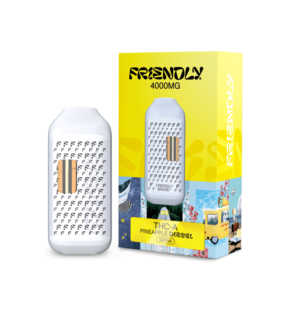 Friendly THCA Pineapple Diesel 4000MG Disposable Vape