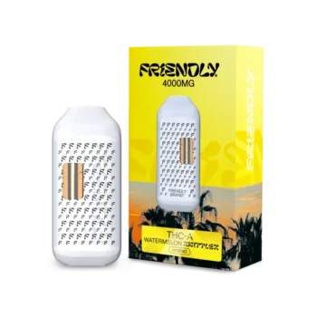 Image of Friendly Hemp's THCA 4000MG Disposable Vape in Watermelon Zkittlez
