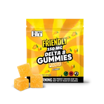 150 MG Delta 8 Orange Gummies - Friendly Hemp