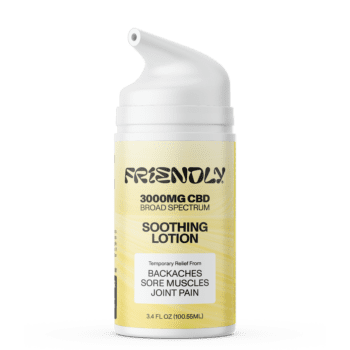 Image of Friendly Hemp's 3000MG CBD Soothing Lotion.