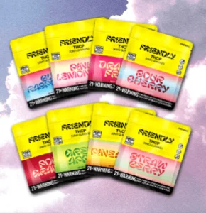 friendly THCP multi flavour gummies