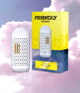 FRIENDLY THCA GRAPE APE 4000MG DISPOSABLE VAPE | Friendly Hemp