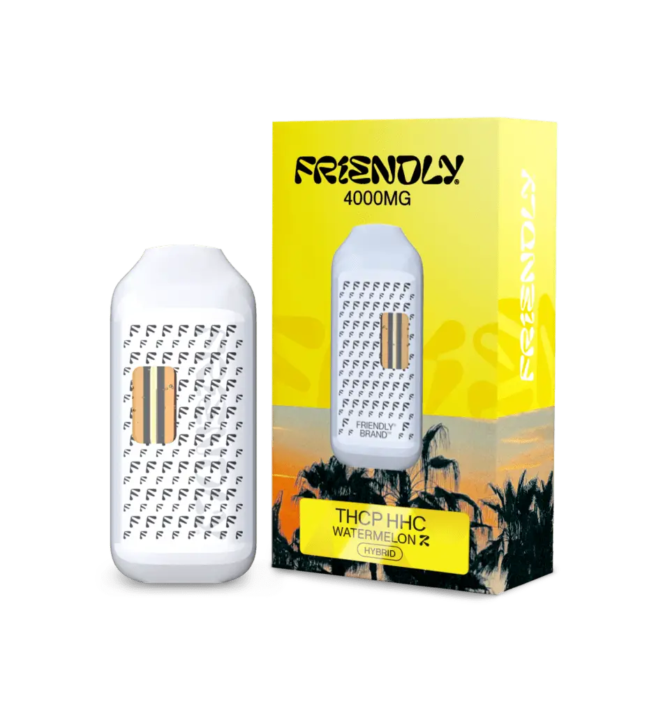 Image of Friendly Hemp's THCP HHC 4000MG Disposable Vape in Watermelon Z
