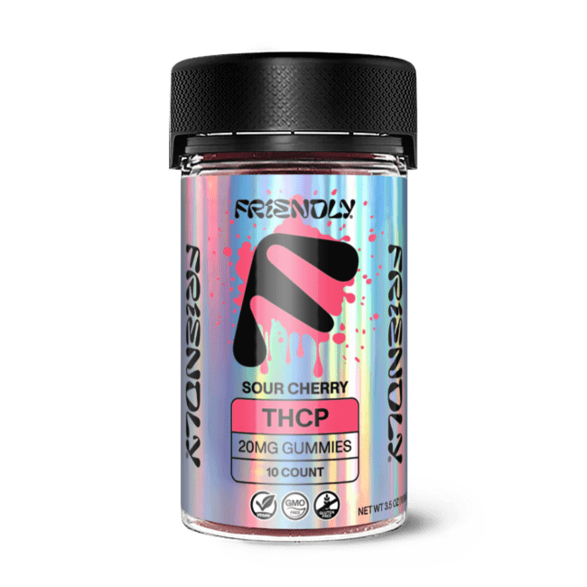 20MG THCP Sour Cherry Gummy 10 Count Jar