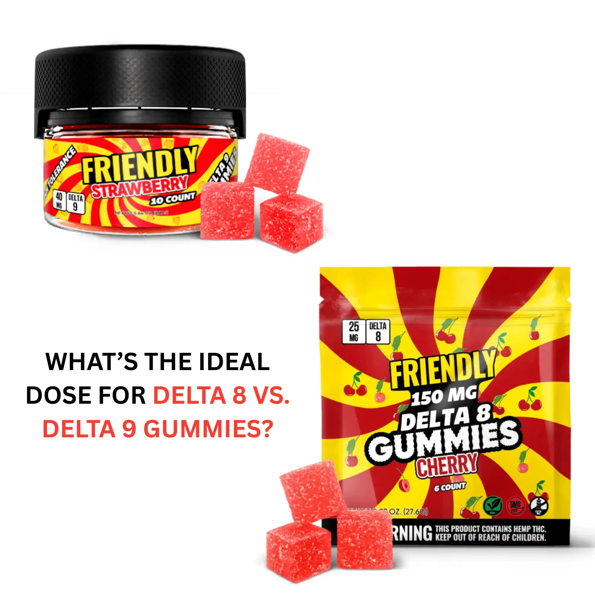 Delta 8 vs Delta 9 gummies