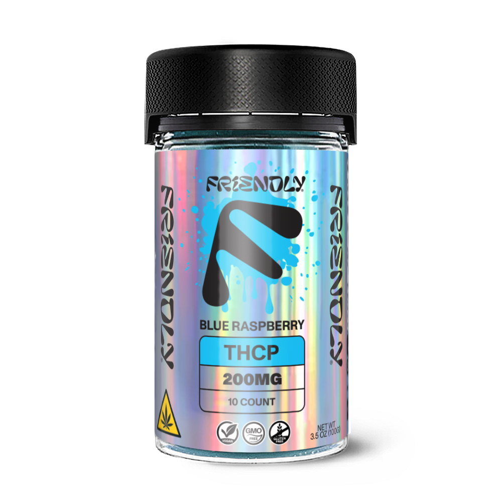 200MG THCP Jar - 10, 20MG gummies - Blue Raspberry