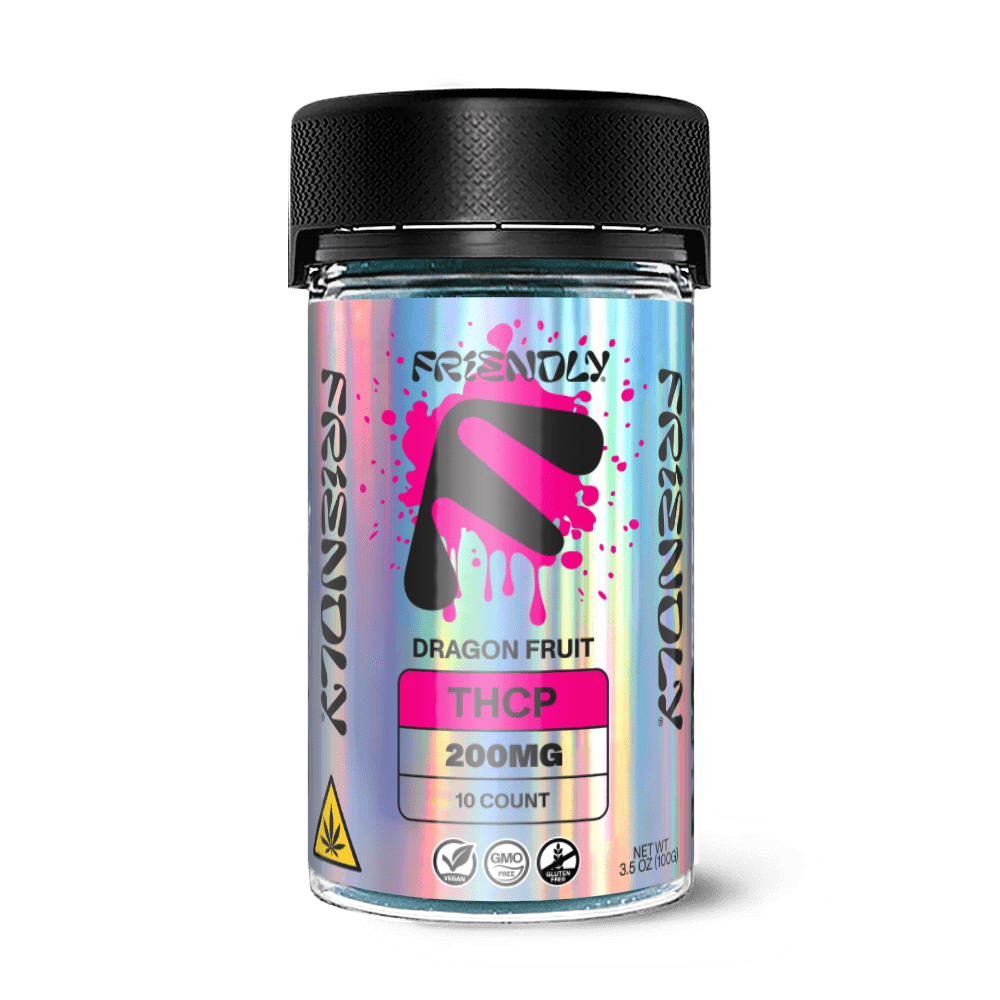 200MG THCP Jar - 10, 20MG gummies - Dragon Fruit