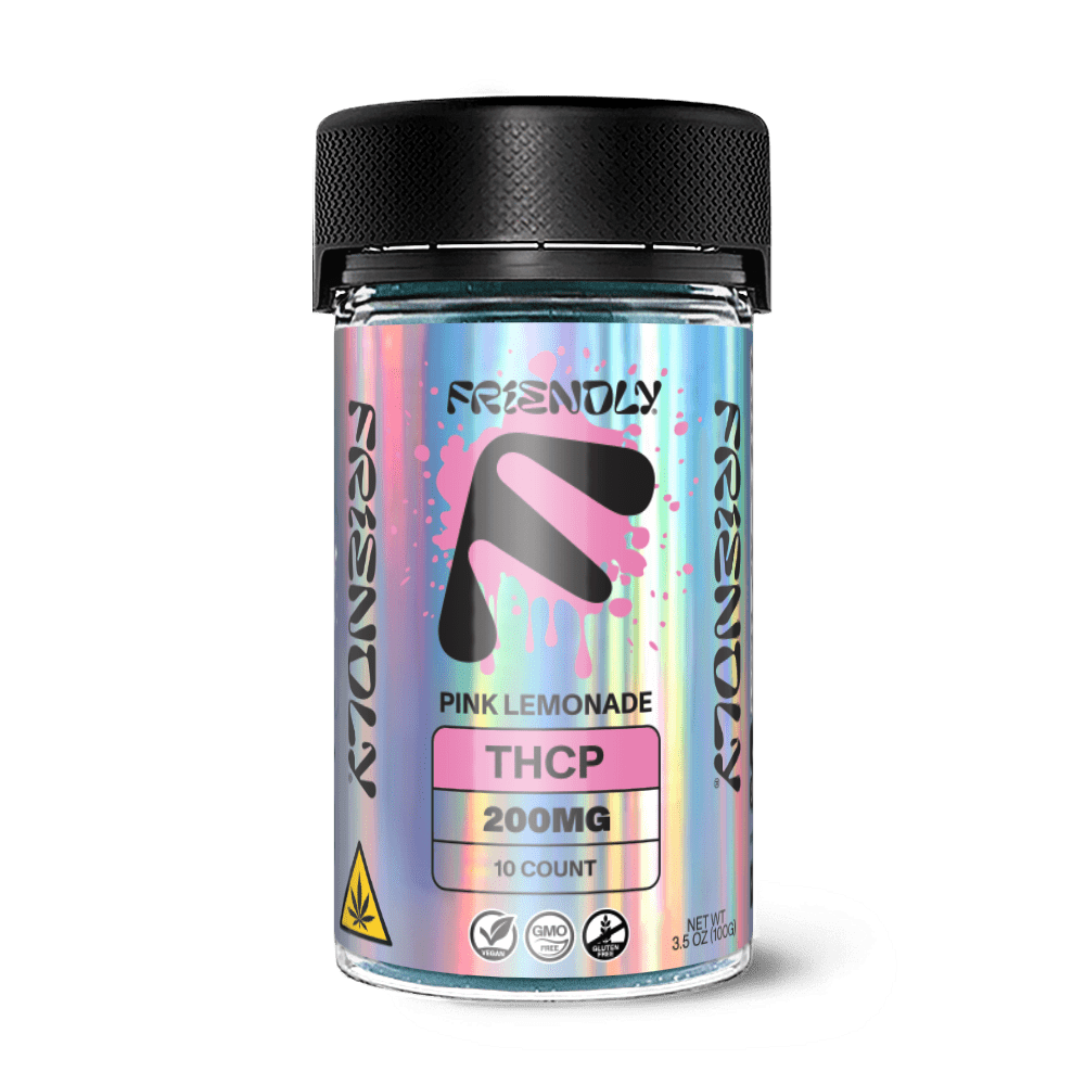 200MG THCP Jar - 10, 20MG gummies - Pink Lemonade