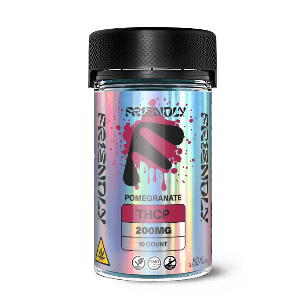 200MG THCP Jar - 10, 20MG gummies - Pomegranate