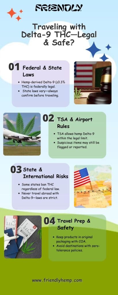 Traveling with Delta-9 THC