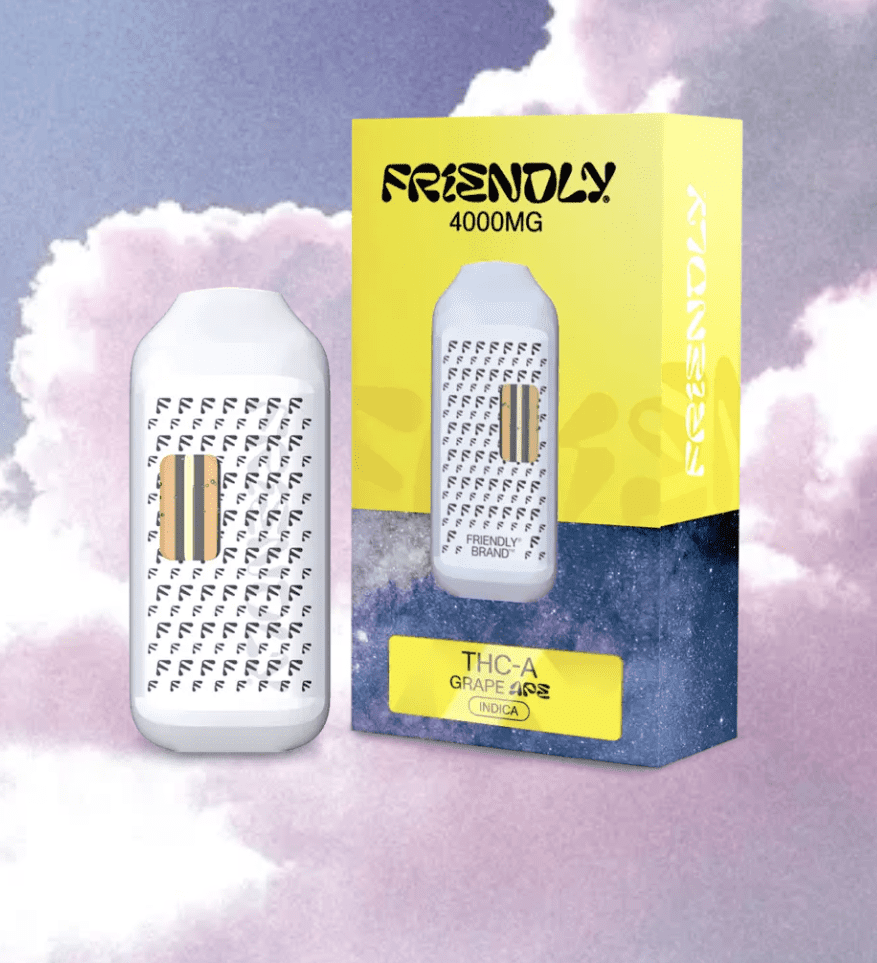 Friendly THCA Grape Ape 4000MG Disposable Vape